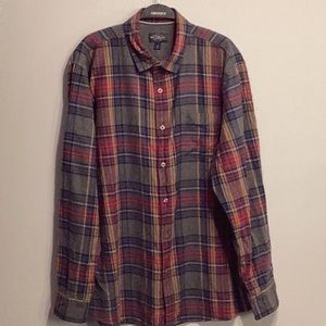 Vintage mens flannel button down shirt size large